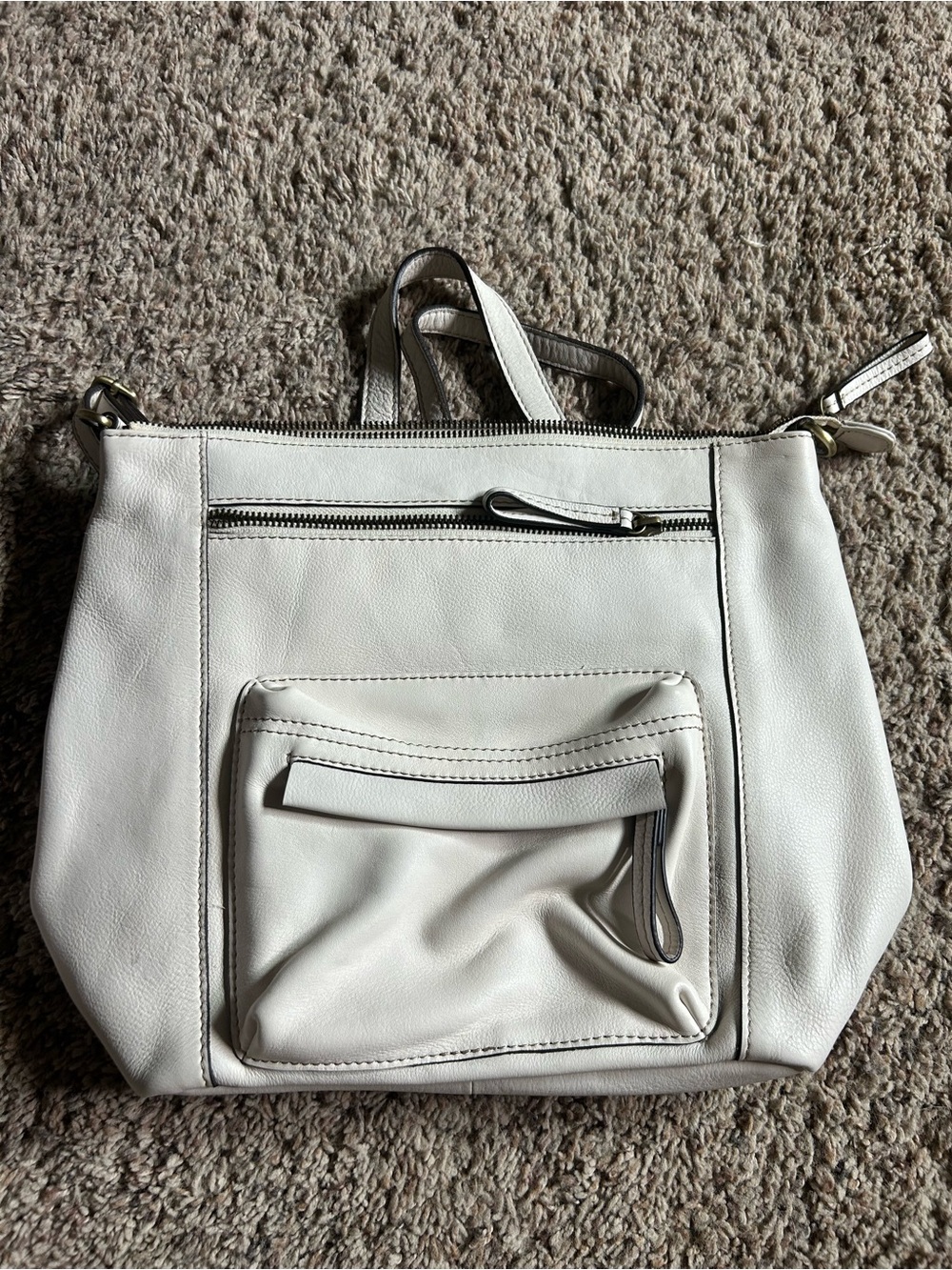 White Women's mini backpack